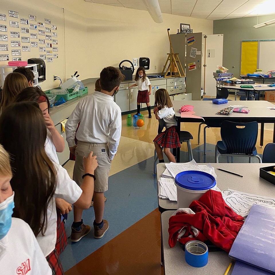 stmschoolatown's tweet image. #STMscholars  Today third graders worked on push and pull. We wrote inspirational notes and used a chair pulley to exhibit the pulling force. We also used the push for to go water bottle bowling! #STMexcellence #theSTMdifference ❤️🖤