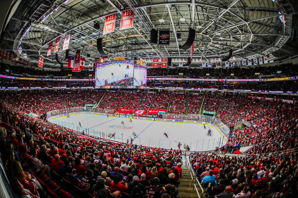 Canes's tweet image. One more week. 

The Loudest House in the NHL returns.