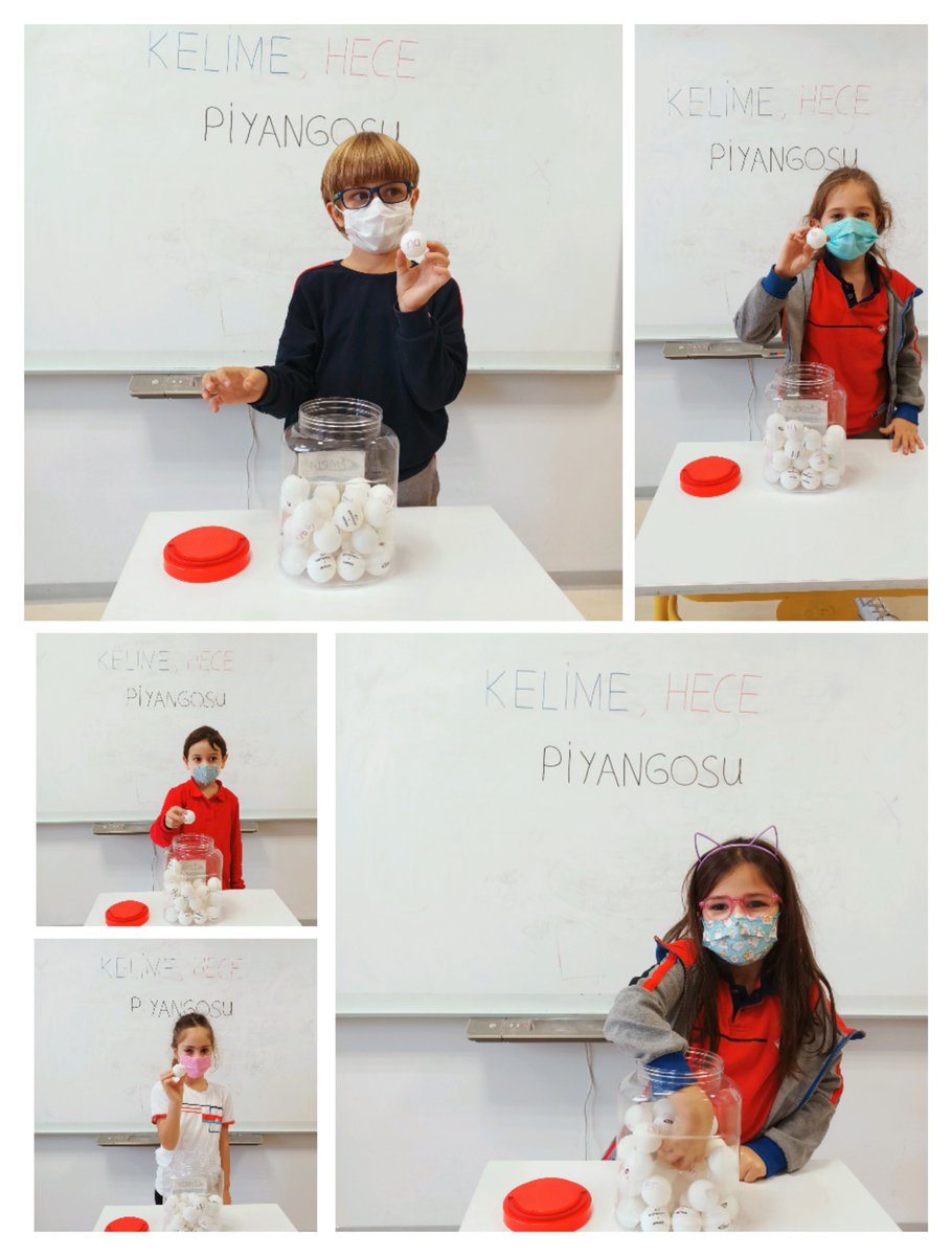 1. Sınıflar olarak öğrendiğimiz heceler ve kelimelerle "Kelime, Hece Piyangosu" etkinliğimizi gerçekleştirdik.  🌷❤️💙