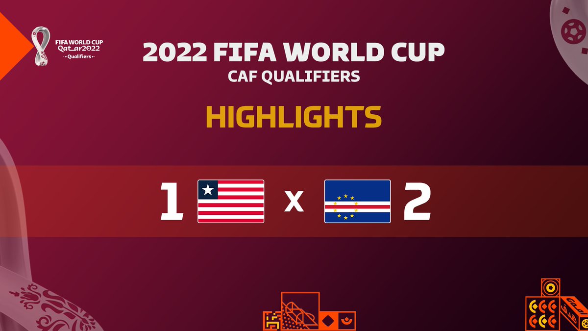 🎥 Match Highlights: 🇱🇷 1-2 🇨🇻

Cape Verde earn their first 3 points in the #WCQ after a tough match against Liberia. ✅

via @FIFAWorldCup | #WorldCup