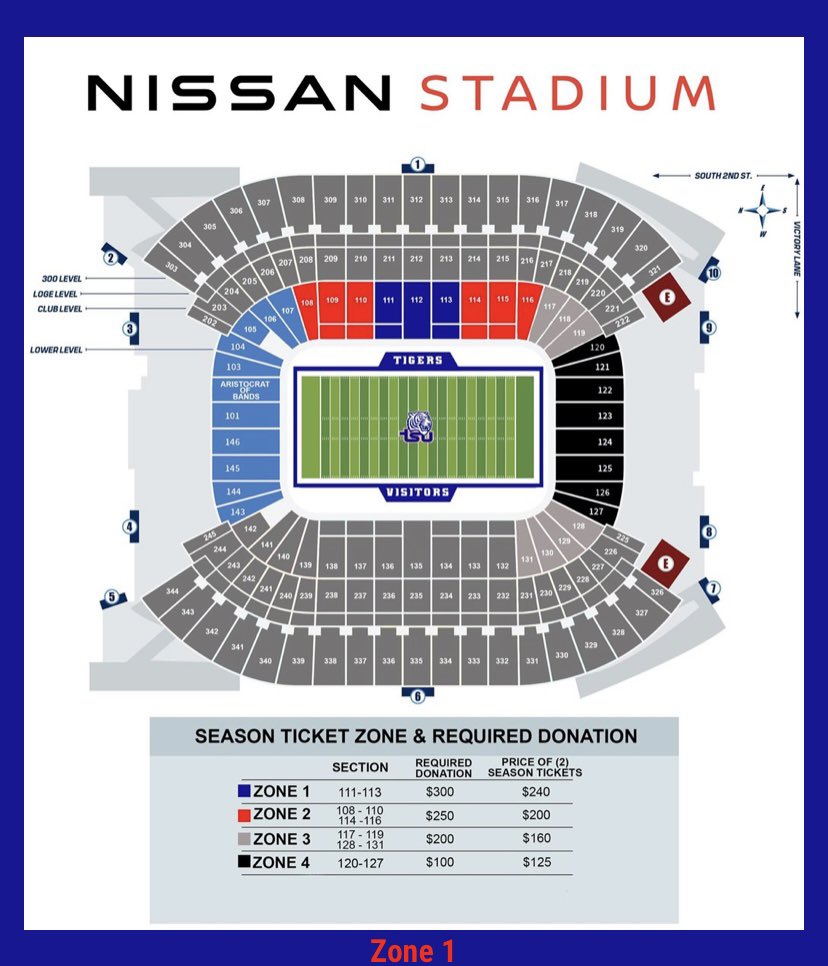 Nissan Stadium Seating Chart + Rows, Seat Numbers and Club Seats