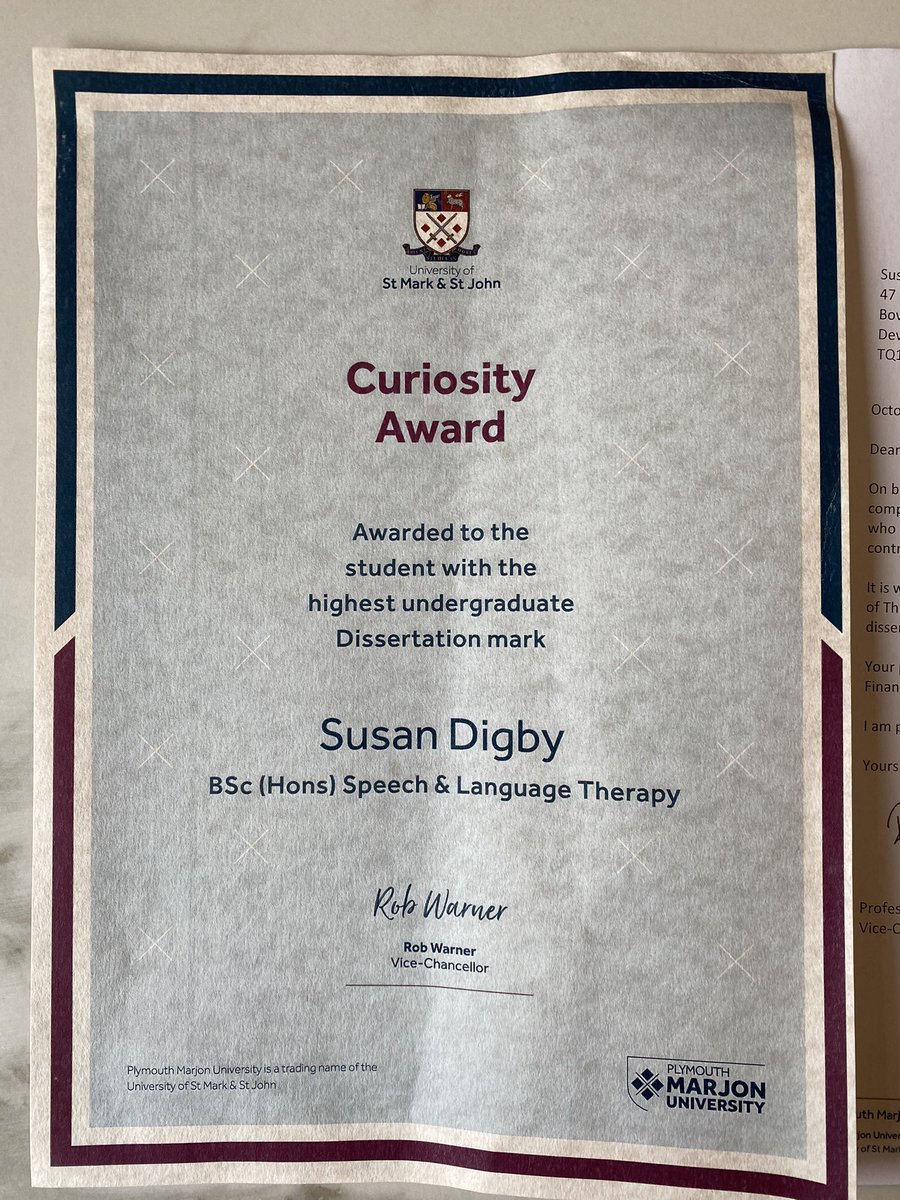 This came today it’s fair to say I’m quite pleased with myself and the £100 will be perfect for my graduation dress 🎉🎉 <a href="/marjonuni/">Plymouth Marjon University</a>
