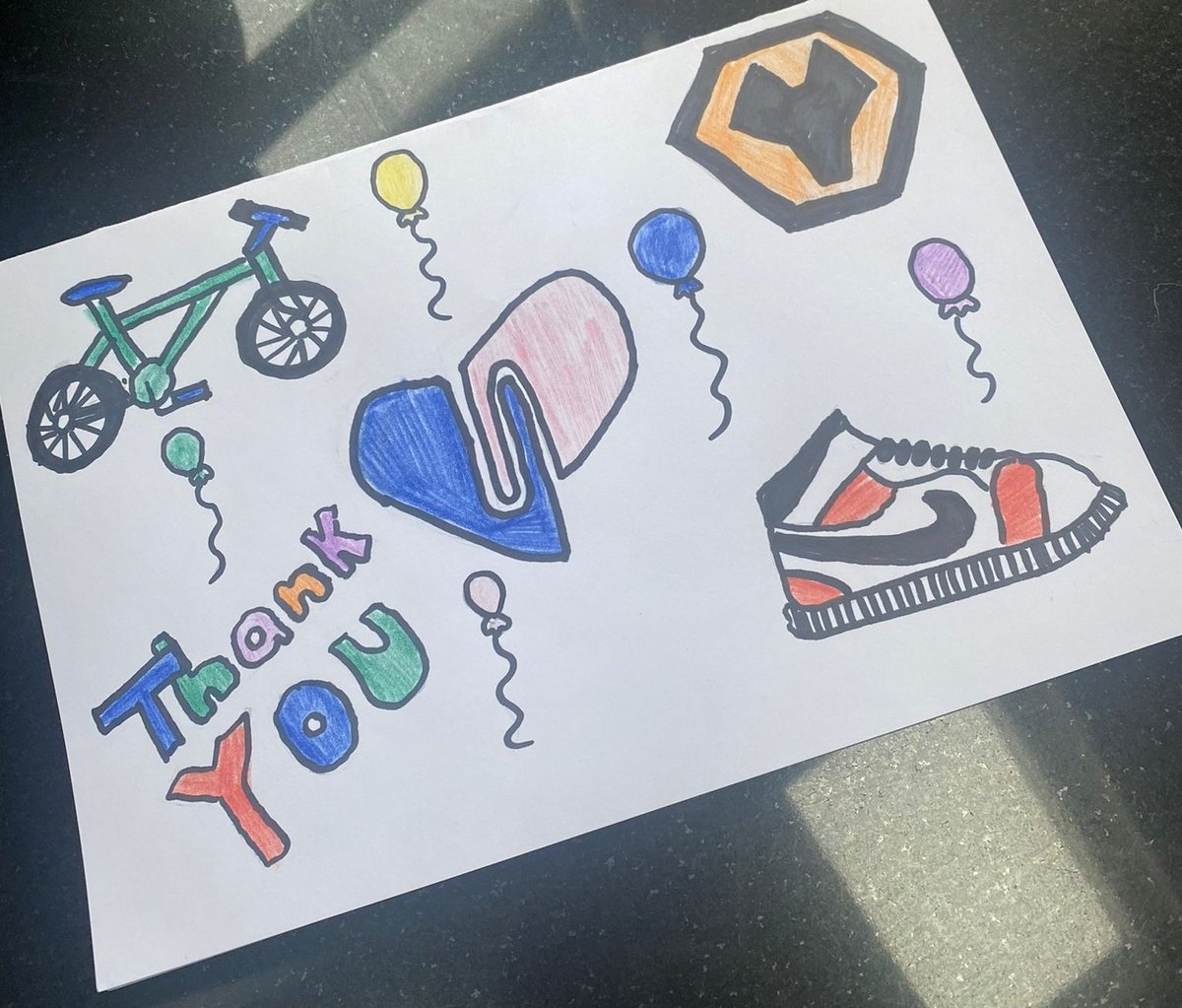 pedalsingh's tweet photo. Thank you Year 5 from St Lukes Cofe Primary School for this wonderful card. 
Keep smiling and sharing your kindness 

#makingkindnessnormal 

❤️🙏🏽😁
@DementiaUK https://t.co/P4PeHe7afr