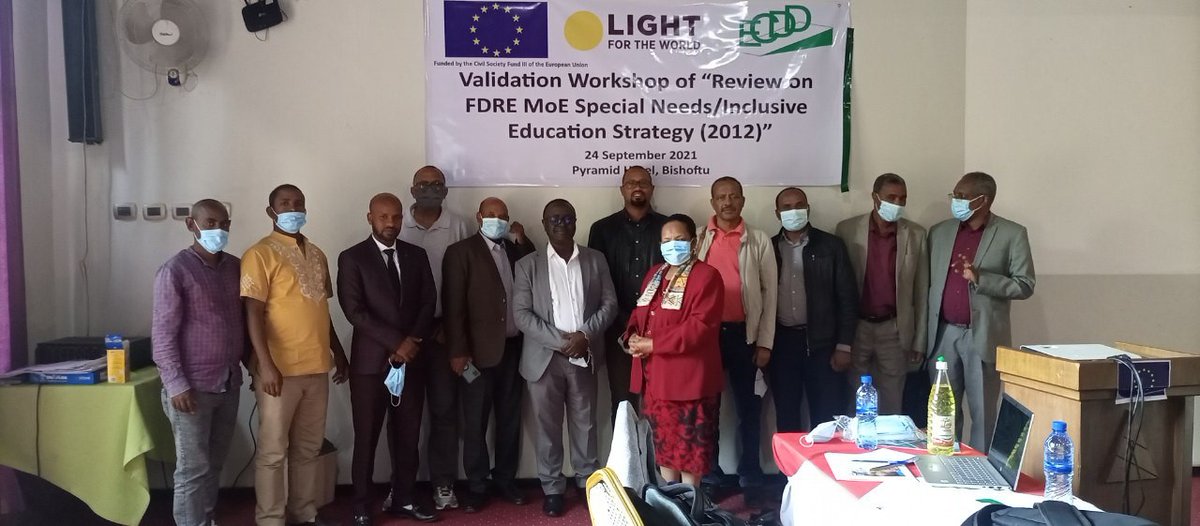 FundCivil's tweet photo. EU CSF III with @ECDDEthiopia supports the efforts of the Special Needs /Inclusive Education system in Ethiopia. A validation workshop was conducted to assess challenges in the SNE/IE strategy of the Ministry of Education. #EUfunded #Ethiopia https://t.co/E5L65R486s