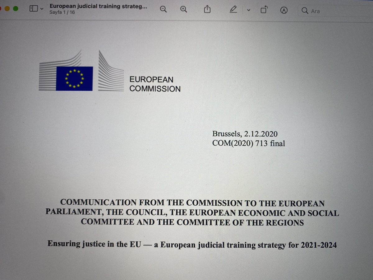 yatisiz's tweet photo. Avrupa Komisyonu tarafından 2021-2024 yılları için öngörülen yargı eğitimi stratejisinde, pandeminin de etkisiyle, eğitimde yeni teknolojilere yer verilmesi gerektiği belirtiliyor. VR ve AR teknolojileri ise sayılan örnekler arasında. https://t.co/WTjxdOH4LP