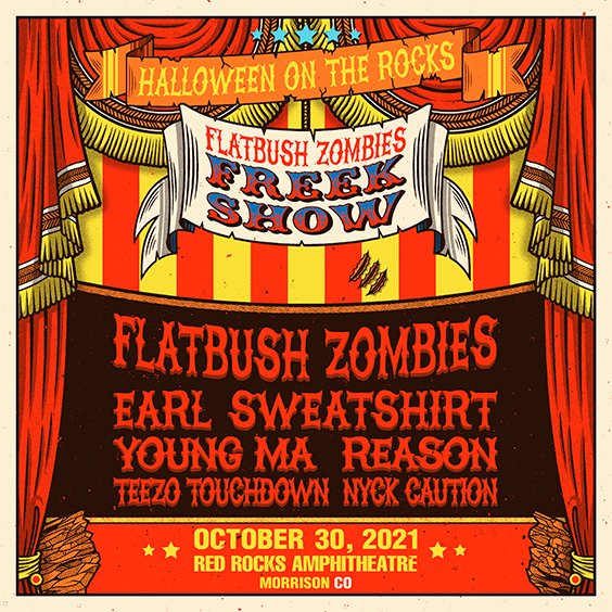FlatbushZombies's tweet photo. COLORADO. ALMOST TIME FOR THE FREEK SHOW. GET YOUR TIX BEFORE THEY'RE GONE: https://t.co/qIfde4hANy https://t.co/ySuTcn2bDc