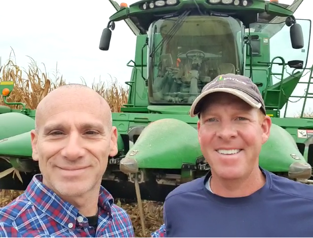 Guess who's up on that combine? Our CEO Tomer Tzach is doing some harvesting with Nick Emanuel this week!