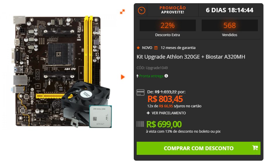 grape_tec's tweet photo. Kit Upgrade de entrada, pra você que esta com o orçamento bem limitado, mesmo assim esse carinha roda vários jogos com qualidade!!! 😉
https://t.co/oPBWnmsOCW
#grapetec #terabyteshop #kitupgrade https://t.co/GClQEdQUN8
