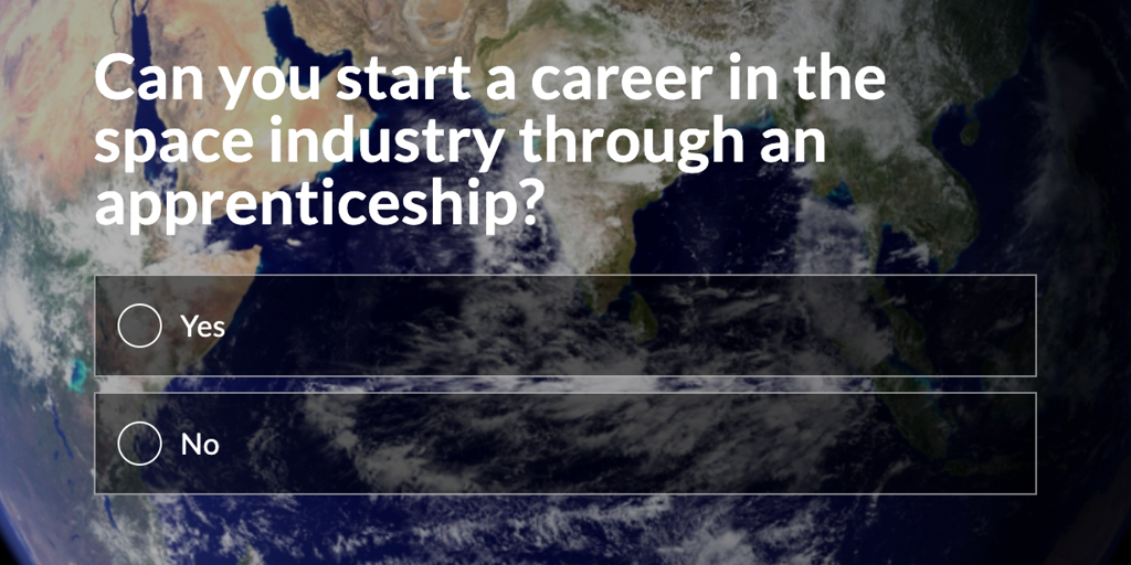 AmazingAppsUK's tweet photo. #Teachers, last chance to get your students involved with #WorldSpaceWeek using our inspirational quiz all about careers and #apprenticeships linked with the space industry!

Test their knowledge whilst getting them learning about #careers: https://t.co/tbutyfhOgq
#WSW2021 https://t.co/qBD7ZFgzYP
