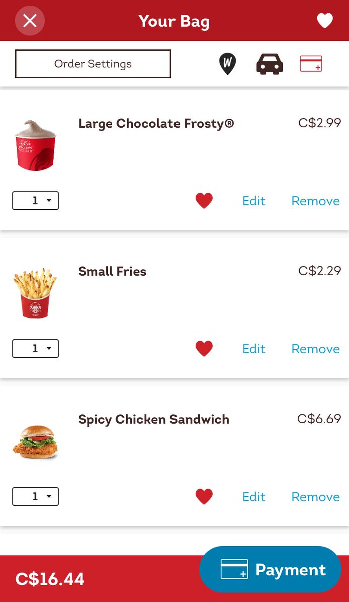 js_chica's tweet photo. #heywendy this is my fave order ❤️ I want to win your phone! @WendysCanada #WendysPhone #contest https://t.co/HET0kgDVI5