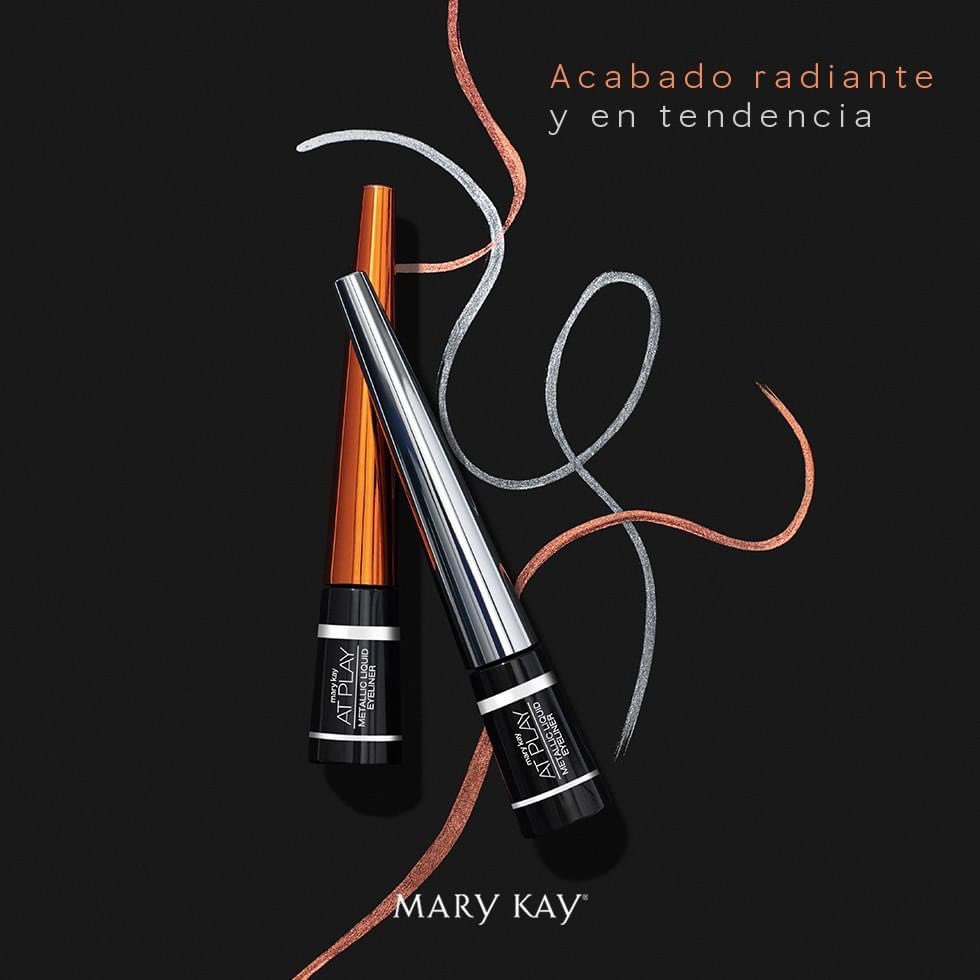 ViriGudino's tweet photo. ¿Estás lista para una mirada electrizante? Demuéstralo con un 'Me Encanta' 💕⚡Crea tendencia con el ¡NUEVO! Delineador Metálico Líquido para Ojos Mary Kay At Play® de Edición Limitada y comparte tu tono favorito ✨🥰.
#DelineadoresMK #MiradasAtPlay #MaryKayAtPlay https://t.co/qYnA5ezpQX