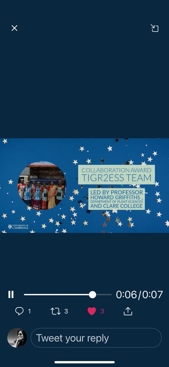 srijitmishra's tweet photo. Congratulation to all and happy to be part of this @TIGR2ESS journey that received @Cambridge_Uni VC's Collaboration Award Winner 2021. Kudos to you all @NCDS_BBSR @WASSANIndia @MilletsOdisha and by extension @Igidr_Mumbai @krushibibhag also for being a part of this journey. https://t.co/auArM3CvwI