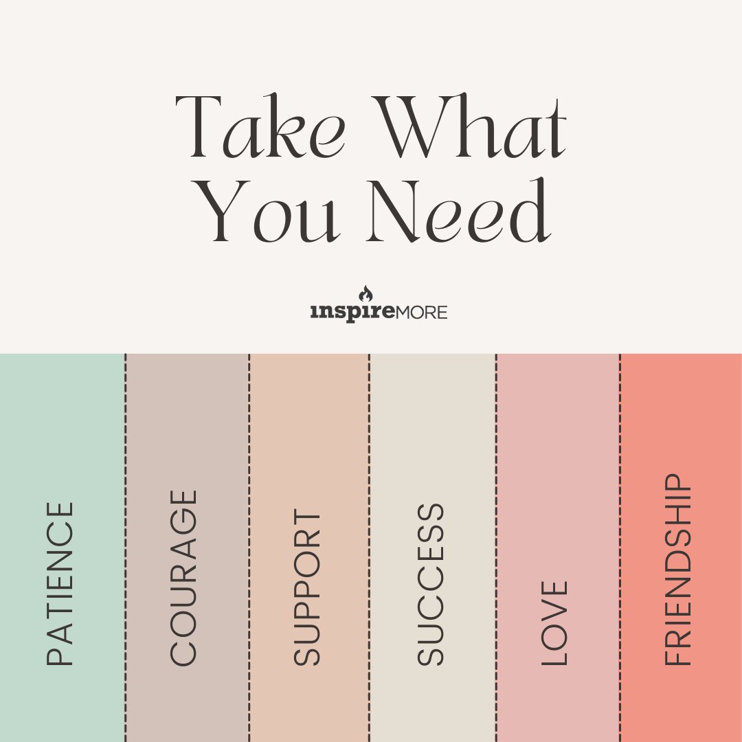 What do you need more of in your life? 😊