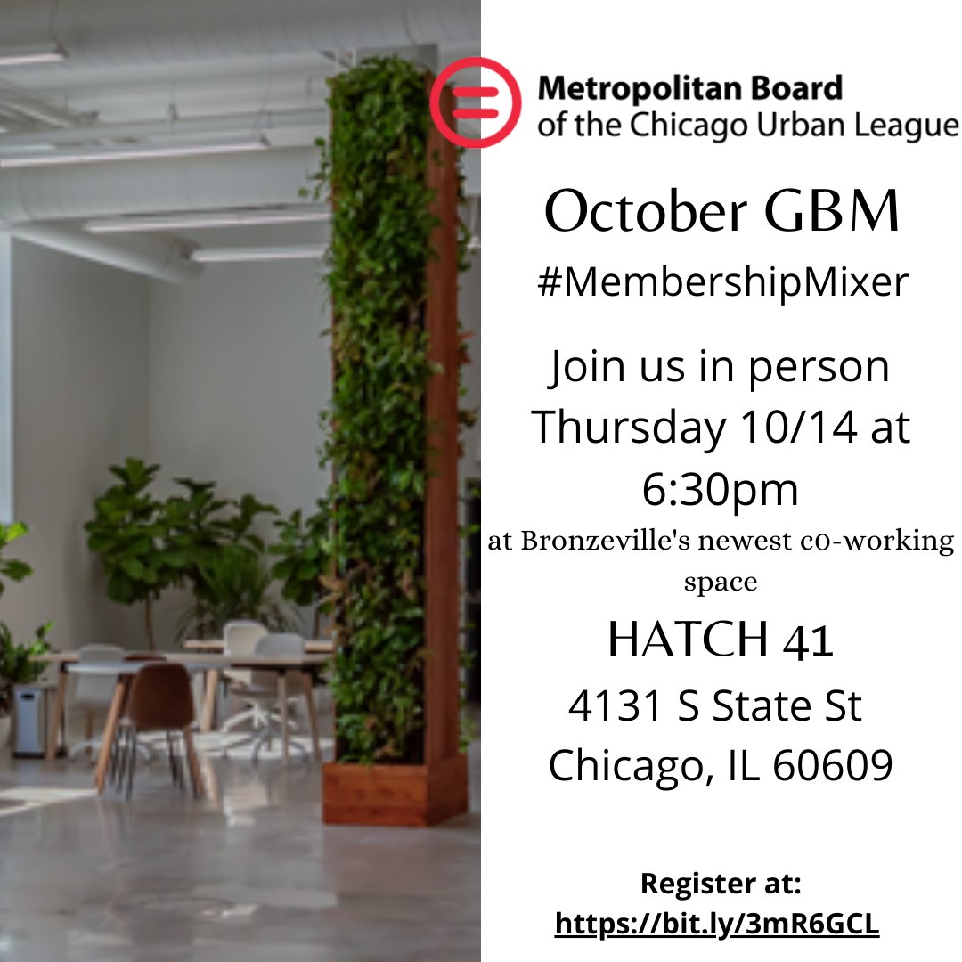 Survived the great social media blackout this week?  
What a great ice breaker for our upcoming general body meeting, coming up in just ONE week! 
Join us in person Thursday 10/14 @ 6:30pm at Hatch 41. 
We want you there, and bring a friend!
*Register at: bit.ly/3mR6GCL