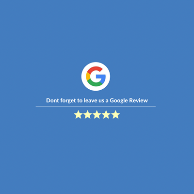 A five star Google review means so much to us. 

If you wish to leave a Google Review, you can simply log into your Google account and search for us! We appreciate your feedback.