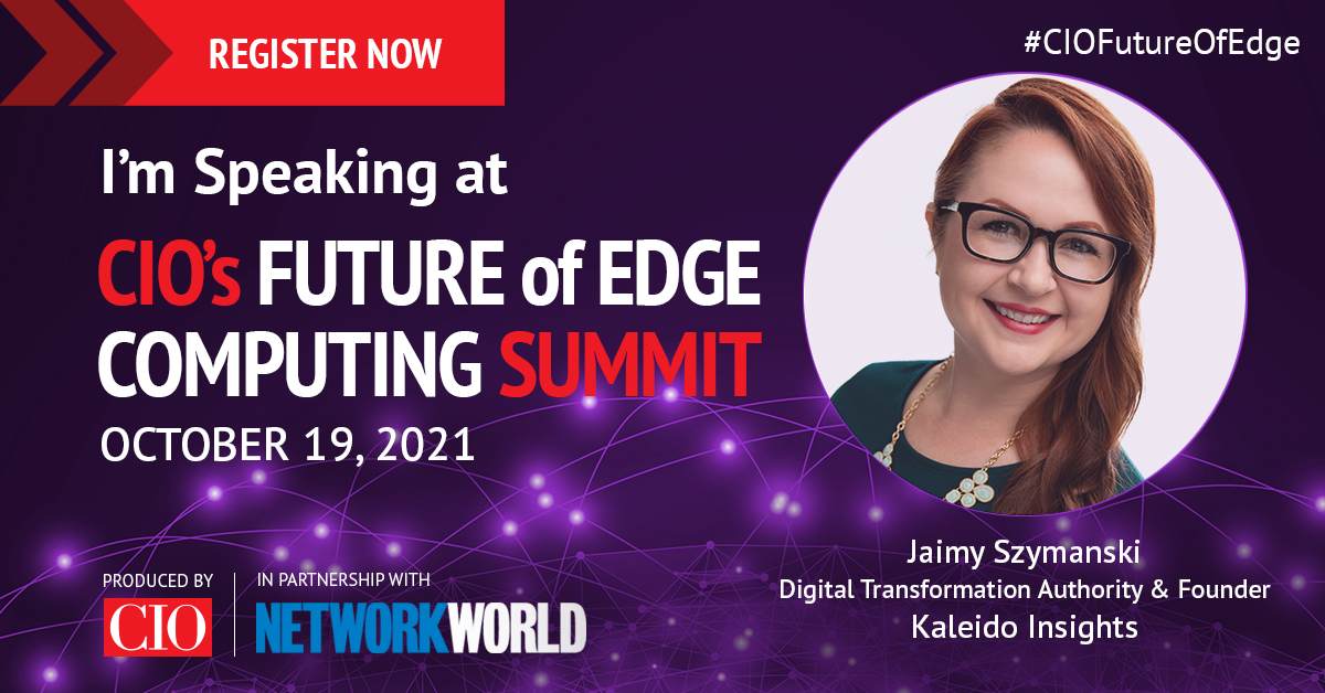 jaimy_marie's tweet photo. Learn about #edgecomputing and 5G implementations across industries and smart cities during my keynote at CIO’s Future of Edge Computing Summit on Oct 19. https://t.co/axoGcCGgMz #CIOFutureofEdge #CIO https://t.co/uXLXMzPS4U