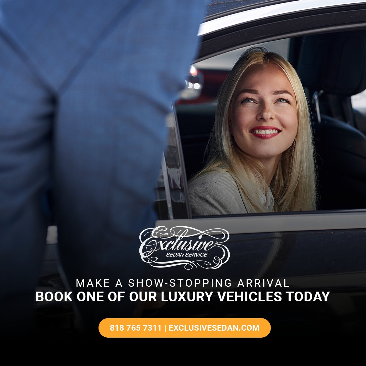 ExclusiveSedan's tweet photo. Your arrival is sure to turn some heads when you book with Exclusive Sedan! 👀 
Whether you are dining out with the stars, or hosting your own special event, you can trust Exclusive Sedan to provide you with unparalleled service! ✅ 
Get in touch today: https://t.co/iMesUhGbOc https://t.co/932kIDYLwh