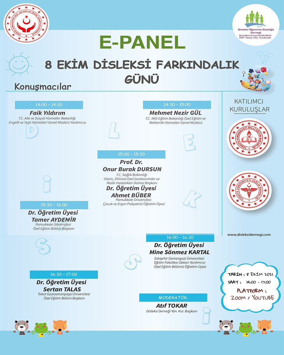 Disleksidernek's tweet photo. #disleksiicinbiradimat 8 Ekim panelimize davetlisiniz! https://t.co/HyasfEAGHk