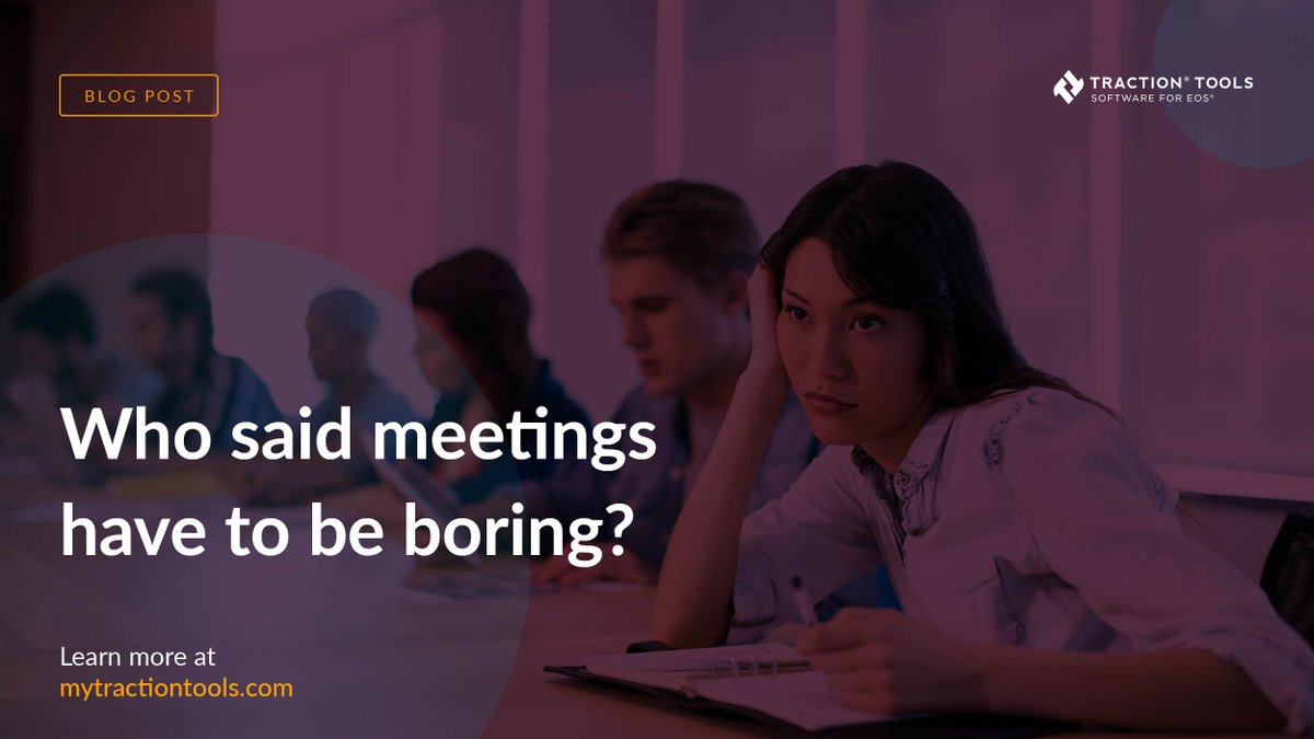 bloomecosystem's tweet image. New blog post alert 📣 Add some pizzazz to your meeting agenda to increase productivity and engage your team!

Read here➡️ hubs.la/H0YwmVx0
#EOSsoftware #Traction #SoftwareForEOS #EOS #Leadership #TractionLove #Entrepreneur