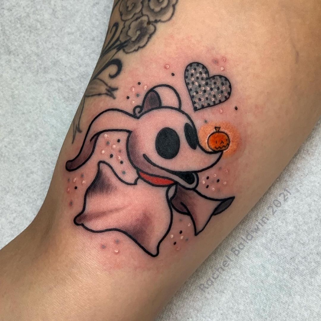 Tattoo uploaded by Amy Porter • Cute Zero from Nightmare Before Christmas •  Tattoodo