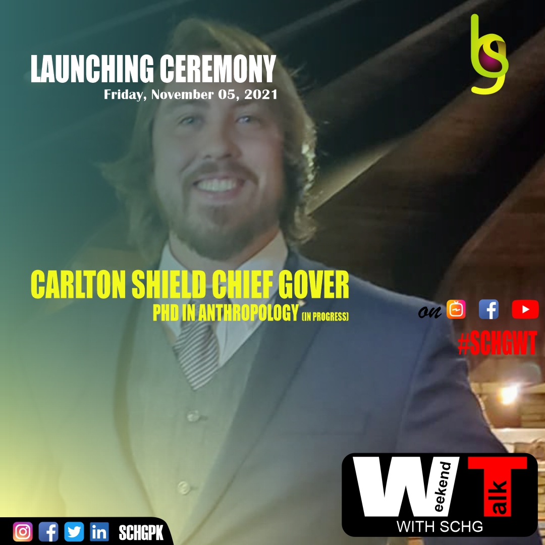 #Entertainment and #Knowledge

Announcing the Weekend Talk fantastic Launching ceremony guests: <a href="/PaniArchaeology/">Carlton S.C. Gover</a> <a href="/alifeinruinspod/">A Life in Ruins Podcast</a>

He is a Citizen of the Pawnee Nation pursuing his PhD in Anthropology (read more at our Instagram)

Save the Date: Fri, Nov 05, 2021

#schgpk #schgwt