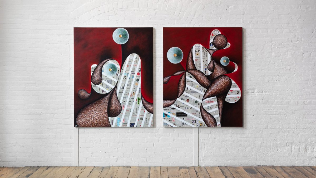 It’s the last weekend to catch #ChristianButterfield: Green Light, on view at Corkin Gallery through Saturday, October 9: bit.ly/3mn5Hby.

📷: Christian Butterfield, Cheeks III and IV, 2019.