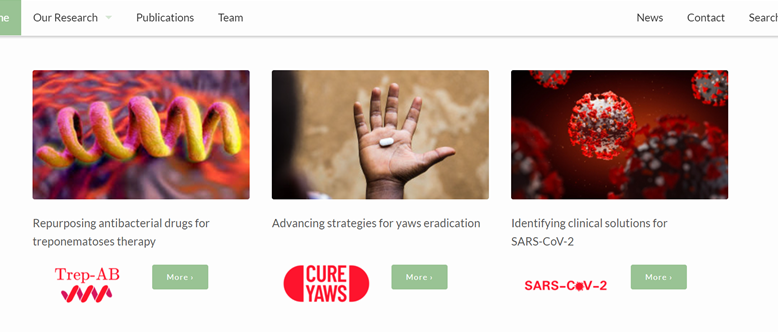 Here we are! The @CURE_TREP Unit aims to identify clinical solutions for #treponemal_diseases that affect vulnerable populations and to contribute to the fight against #SARSCoV2. Check out our website👉buff.ly/3llRqwq