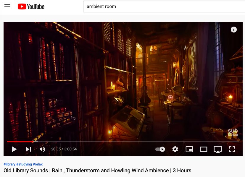 Ambience rooms on <a href="/YouTube/">YouTube</a> help create a mood for the classroom. Sharing “Old Library” on a cloudy fall day to introduce our new ELA suspense unit &amp; students hear rain, thunder, wind and creaking stairs. Boo! 🥺 <a href="/ncte/">National Council of Teachers of English (NCTE)</a> <a href="/edutopia/">edutopia</a> <a href="/cultofpedagogy/">Cult of Pedagogy</a> <a href="/NBPTS/">National Board</a> <a href="/HawkWolf39/">Highcrest/WJHS</a> <a href="/teacher2teacher/">Teacher2Teacher</a>