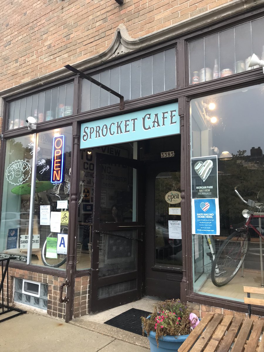 SprocketCafe's tweet photo. We updated our store front signage thanks to @JohnChirillo and his amazing work! https://t.co/glmuhj9A81