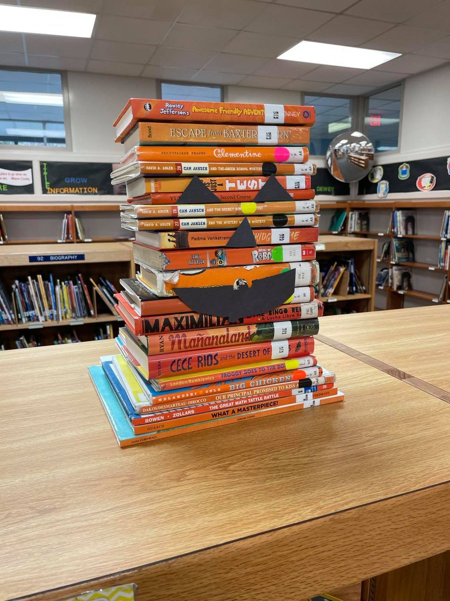 Adam Cobb (@acobb1991) on Twitter photo I spy with my little ๐something for Halloween.๐ I love this creative idea that the <a href="/VarennesA5/">Varennes Elementary</a> #mediaspecialist used to make reading a little more festive.
Now for a ๐ฝ-ny pun of the day: This puts the BOO back in BOOks! (You're Welcome๐ LOL) #a5EDventure I spy with my little ๐something for Halloween.๐ I love this creative idea that the <a href="/VarennesA5/">Varennes Elementary</a> #mediaspecialist used to make reading a little more festive.
Now for a ๐ฝ-ny pun of the day: This puts the BOO back in BOOks! (You're Welcome๐ LOL) #a5EDventure
