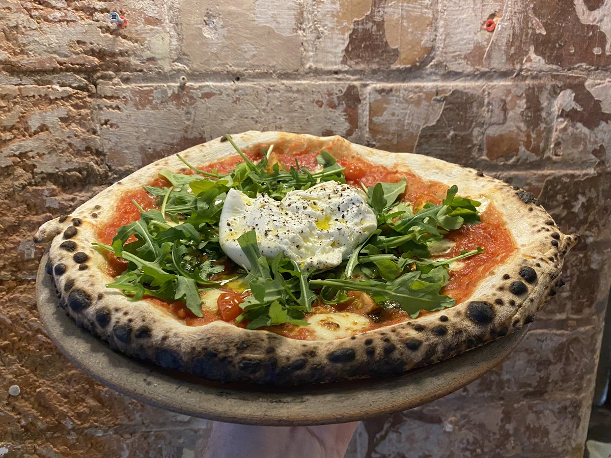 So we are back after our flooding issues! We thought we’d go early on a weekend special - Tomato &amp; Pesto Base, Cherry Tomatoes, Fior Di Latte, Fresh Rocket. With a WHOLE Burrata to add on 🥳
Available NOW- UberEats for delivery ottojq.square.site for collections 🍕🍕🍕