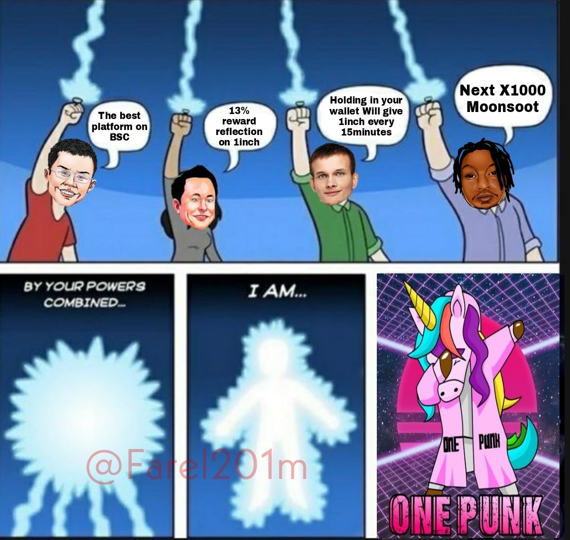 Farel201m's tweet photo. @OnePunkbsc Don't Miss it your chance!
@OnePunkbsc X1000 monsoot!
@OnePunkbsc
#onepunkbsc
@1goonrich
@CryptoGrlfriend
@cz_binance
@elonmusk
@VitalikButerin
Friends @agunk_ok @Aav5_12 @Alfikha271 https://t.co/JARxFrK9fZ