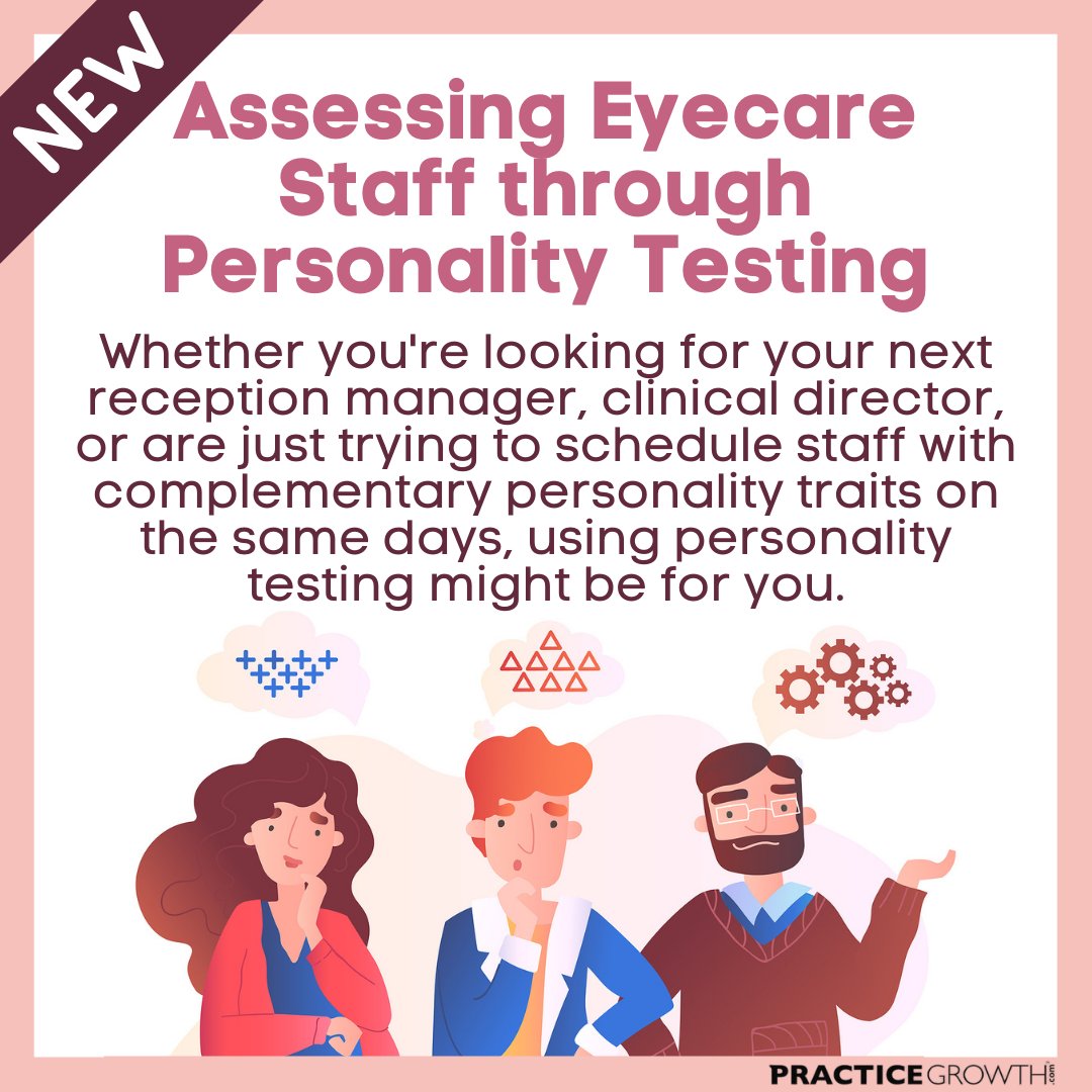 practicegrowth1's tweet image. Understanding your employees helps you to manage their development. A great way to better understand your employees is through personality testing. 

Learn more in today&apos;s article: practicegrowth.com/article/using-…

#personalitytesting #employeedevelopment #practicegrowth
