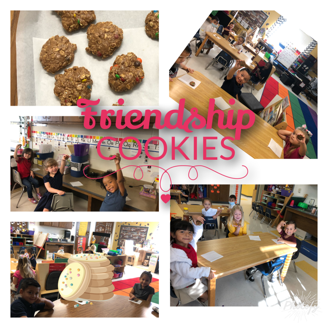 TheMathMiller's tweet photo. This week in B5 @SouthernHillsWF , we discussed friends.  What a better way to end the week by sharing cookies with friends.  We mixed, stirred, and shared our cookies! @janeannbru @strongerinateam @wfisdearlylearn @WFISDschools #millerprek #iamwfisd https://t.co/eSV6udQN4h