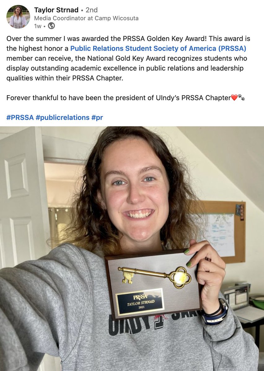 UIndy Department of Communication tweet media