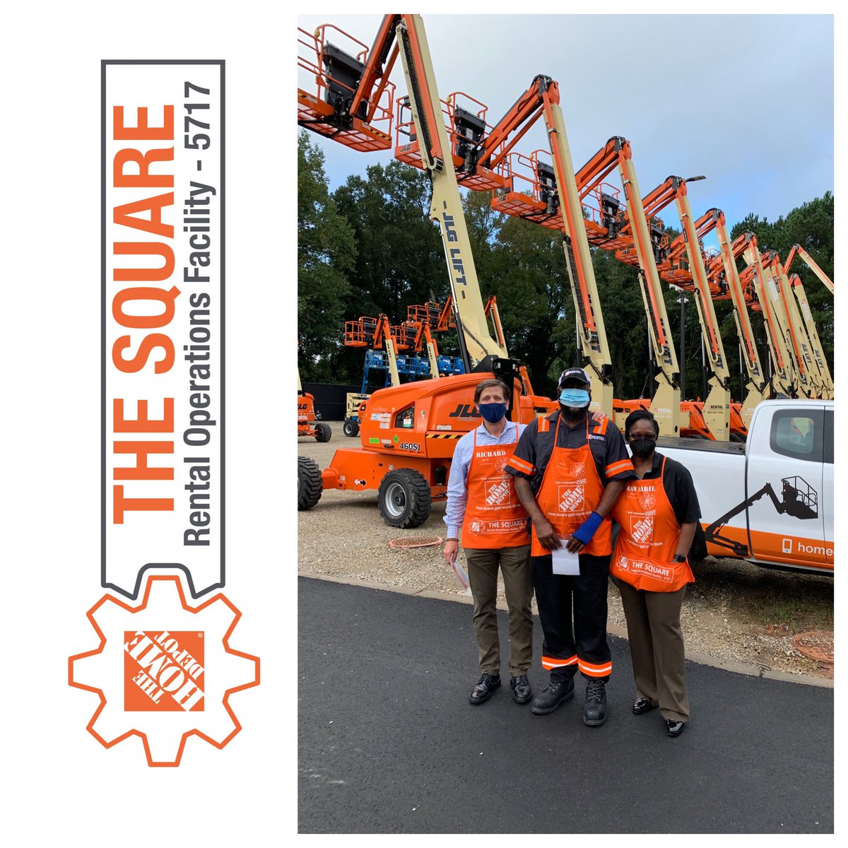 Recognition abound today at the Atlanta Rental Operations Facility. Philip and Stephan were recognized for a job well done. #thesquare