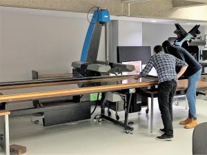 McGill_Rare's tweet photo. A monumental scan - Percy Nobbs, architect, painted a "Bird's Eye View of @mcgillu . The wizards in our #digitization lab undertook digitizing that 9.5 foot long painting, read more about it on this week's #bestofblogs ๐ https://t.co/0c0A8ib7hS https://t.co/XuOEJIxbCg
