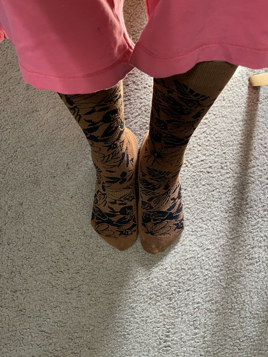Sheryl101511's tweet photo. Crazy Sock Day!  I would never where these out anywhere! 🤣.  @bk_mobility @Sheryl101511 @DallasBk @Proud2bYoungOrg #CustomerServiceWeek https://t.co/PCma21bQuR