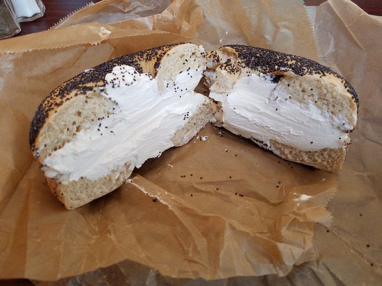 OsheaJacksonJr's tweet photo. If you eat yo bagels with this much cream cheese, they need to lock you up https://t.co/1peBSqUkYC