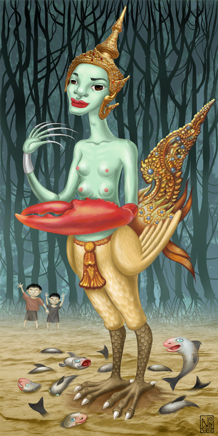 NKlimautsky's tweet photo. The sad ladyboy, Thailand #NFTCommunity #popart #SURREALISM #artwork https://t.co/wsnCqfjzwc
