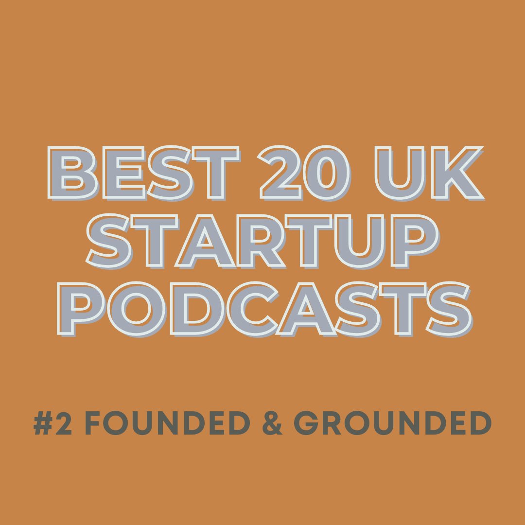 We are thrilled that Founded & Grounded has come in at no.2 on the Best 20 UK Startup Podcasts list by @_Feedspot! Thank you to Feedspot for the feature and thank you to all of you amazing listeners who've joined us along the journey and supported us! blog.feedspot.com/uk_startup_pod…