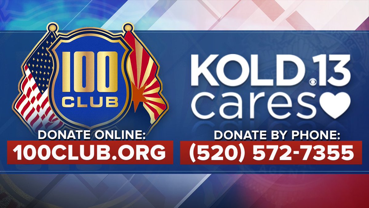 cfrancisKOLD's tweet photo. KOLD and @100ClubAZ hosting telethon for fallen #DEA agent, injured law enforcement from Monday's #Amtrak shooting. Call 520-572-7355 until 7 p.m. or go to https://t.co/rCqL3ZNroW anytime to donate. https://t.co/zCfsabCPp8