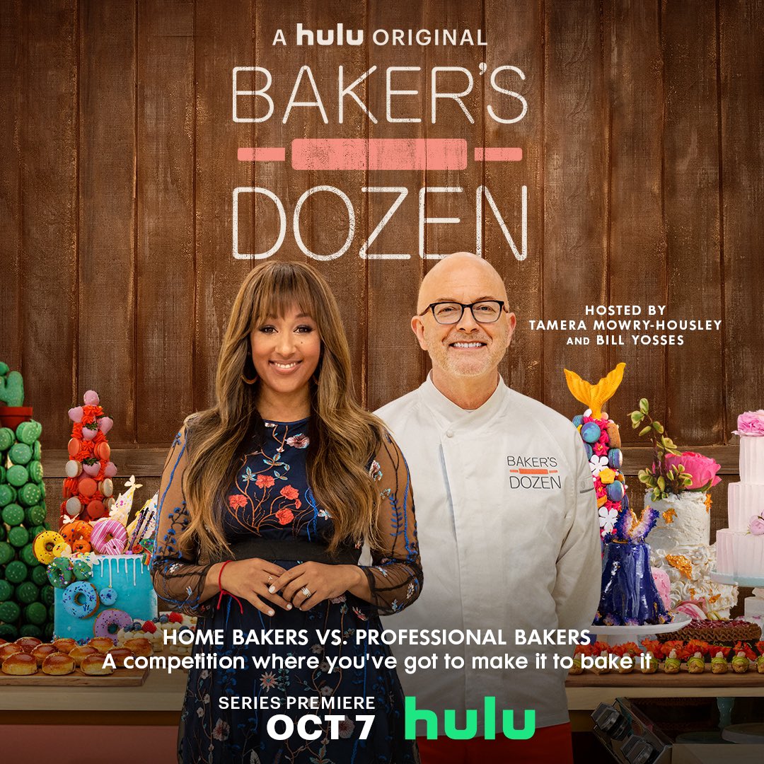 Today’s the BIG DAY! Watch me compete on Baker’s Dozen on <a href="/hulu/">Hulu</a>! You can catch me on episode 2! WOOHOO!! #bakersdozen #hulu #baking