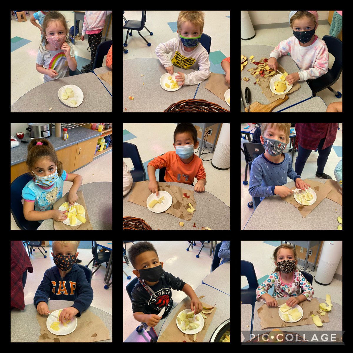 Letter Aa and applesauce making day!🍎🍏 @AngelsOCSB @GUAbumblebees @GUAgrasshoppers @ocsbkinder