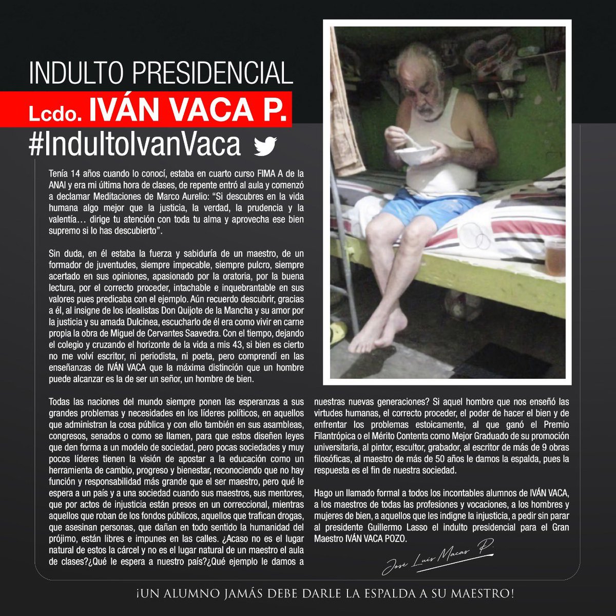 José Luis Macas Pacheco tweet media