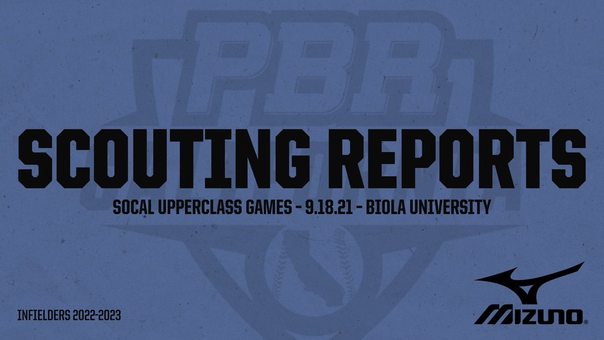 SoCal Upperclass Games

Scouting Reports: Infielders

LINK: bit.ly/SCUP_INF21

#ShapeTheState #BeSeen