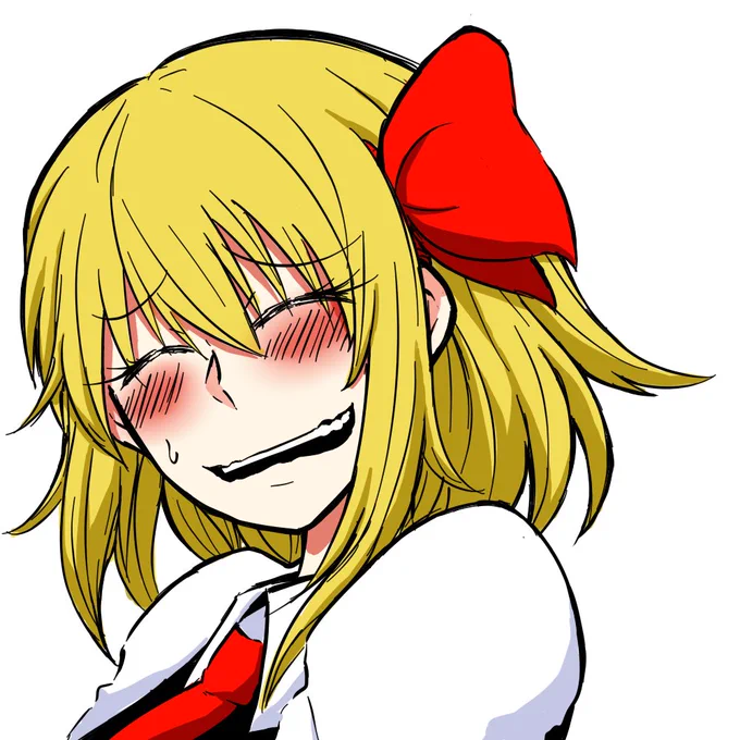 あくびするルーミアちゃん。 