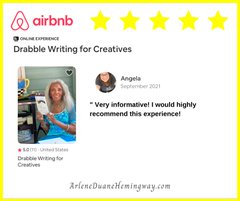 ad_hemingway's tweet photo. Take a look at the reviews. I love teaching people from all over the world through 
@Airbnb
 online experience. 

#DRABBLE #WritingCommunity #WritersSupportingWriters #writerlife https://t.co/TPJSjxe8aL
