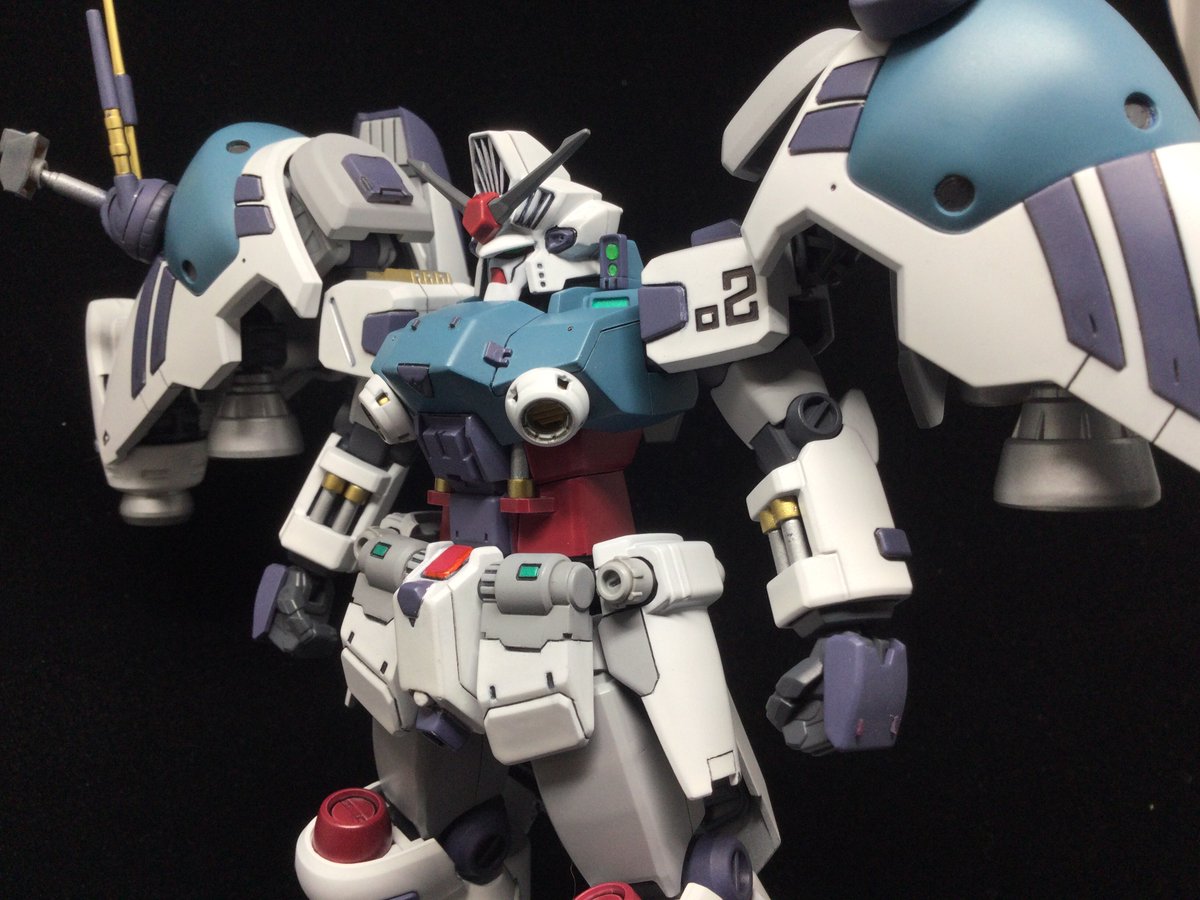 Nod_GP's tweet photo. 1/144 GP02 Refurbished/Reconnaissance
entered in @Mechagaikotsu's Then/Now competition https://t.co/Ts0ZnCVWsV