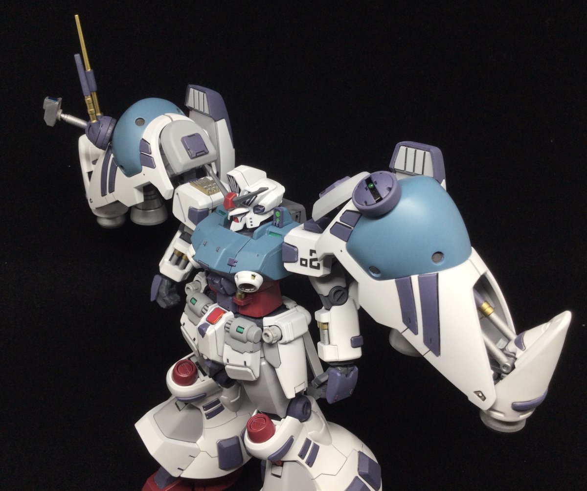 Nod_GP's tweet photo. 1/144 GP02 Refurbished/Reconnaissance
entered in @Mechagaikotsu's Then/Now competition https://t.co/Ts0ZnCVWsV